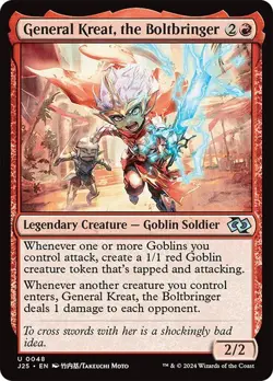 General Kreat, the Boltbringer (Anime) 48 Non-Foil NM MTG J25 Magic - Image 1