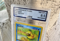 Psyduck 1st Edition, Pokemon AGS Near Mint 8.5, Fossil, Common, 53/62 - Image 4