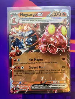 Pokemon TCG - SV Twilight Masquerade - Magcargo EX Double Rare 029/167 NM/M - Image 1