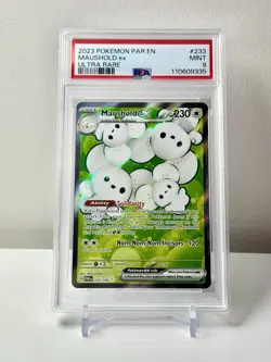 2023 POKEMON PAR EN-PARADOX RIFT ULTRA RARE #233 MAUSHOLD EX PSA 9 - Image 1