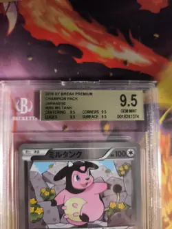 Pokemon Card Miltank XY Break Premium Pack Reverse Holo Japanese BGS Beckett 9.5 - Image 4
