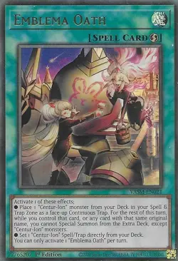 Emblema Oath VASM-EN021 - Ultra Rare HOLO YuGiOh TCG Card - Image 1