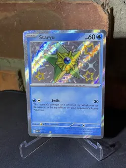 Pokemon TCG Staryu Holo Shiny Rare Card Paldean Fates 118/091 NM Condition - Image 1