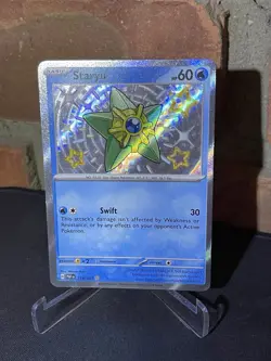 Pokemon TCG Staryu Holo Shiny Rare Card Paldean Fates 118/091 NM Condition - Image 2