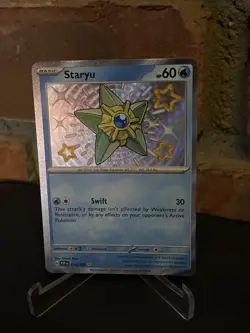 Pokemon TCG Staryu Holo Shiny Rare Card Paldean Fates 118/091 NM Condition - Image 3