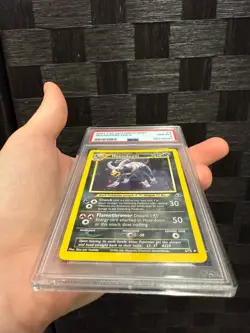 PSA 8 NM Houndoom Neo Discovery Unlimited Holo Pokemon Card 4/75 - Image 3