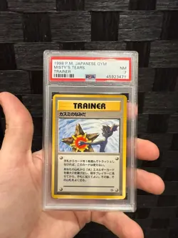 PSA 7 Misty's Tears Pokemon 1998 Gym Heroes Banned Card Japanese Trainer - Image 1