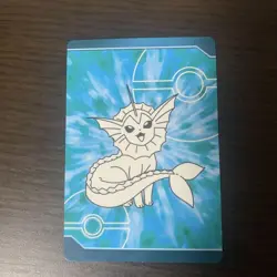 Vaporeon Pokemon Diamond& Pearl Luminous Card Vintage Nintendo Bandai Japanese - Image 3