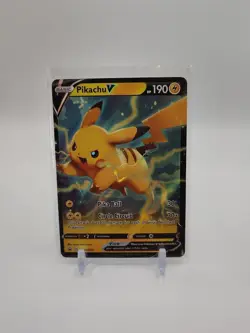 Pikachu V SWSH063 Black Star Promo Ultra Rare Pokemon Card Mint - Image 1