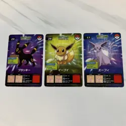 Set 3 Espeon Umbreon Pokemon Advanced Generation Clear Card Nintendo Japanese - Image 2