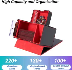 Card Deck Box for MTG Commander, Mtg Deck Box for Commander Display,Fits 100 Dou - Image 2