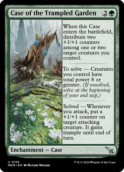 mtg magic Case of the Trampled Garden ENGLISH Affaire du jardin pietine - Image 1