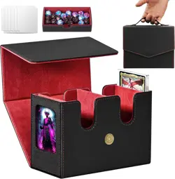 MTG Commander Deck Box-Patented Handle Design, Trading Card Storage Box Organize - Image 1