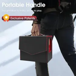 MTG Commander Deck Box-Patented Handle Design, Trading Card Storage Box Organize - Image 2