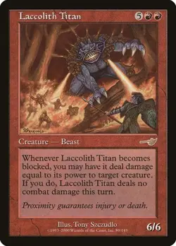 2x Laccolith Titan Nemesis LP MTG - Image 1