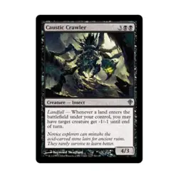 WOTC MtG Worldwake Caustic Crawler (U) (x4) NM - Image 1