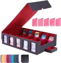 Card Deck Box for MTG Commander Display, 3900+ Trading Card Storage Box with Han - Image 1