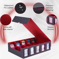 Card Deck Box for MTG Commander Display, 3900+ Trading Card Storage Box with Han - Image 4