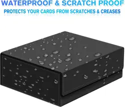 Trading Card Storage Box for MTG Cards, 1800+ PU Leather Card Deck Box, Magnetic - Image 5