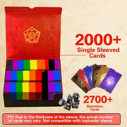 Trading Card Storage Box for Mtg/Tcg/Yugioh, Commander Deck Case Fits 2000+ Card - Image 2