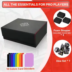 Trading Card Storage Box for Mtg/Tcg/Yugioh, Commander Deck Case Fits 2000+ Card - Image 4