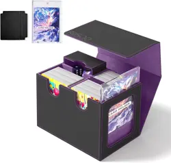 MTG Deck Box with Commander Display Trading Card Storage Box Fits 160+ Single Sl - Image 1