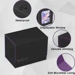 MTG Deck Box with Commander Display Trading Card Storage Box Fits 160+ Single Sl - Image 3