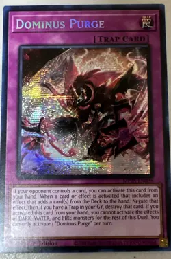 Yugioh! Dominus Purge Prismatic Secret Rare 2025 tin MP25-EN095 - Image 1