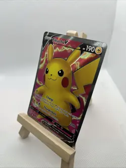 2020 Pokemon TGC Pikachu V Full Art Vivid Voltage 170/185 Card NM - Image 2
