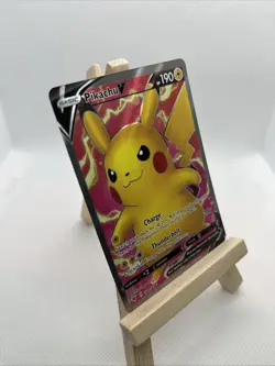 2020 Pokemon TGC Pikachu V Full Art Vivid Voltage 170/185 Card NM - Image 3