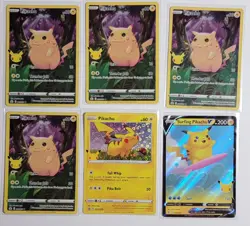 Pokemon Celebrations Card Lot Gold Mew Pikachu Gyardos - Image 2