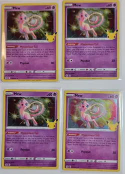 Pokemon Celebrations Card Lot Gold Mew Pikachu Gyardos - Image 4