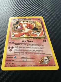 Pokemon Blaine's Charmeleon Uncommon Card Gym Challenge 31/132 NM Condition - Image 2