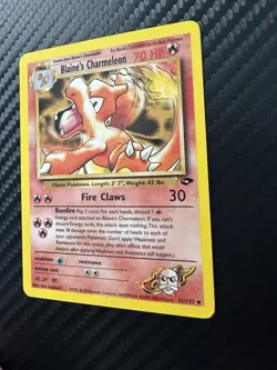 Pokemon Blaine's Charmeleon Uncommon Card Gym Challenge 31/132 NM Condition - Image 3