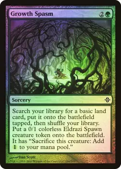 Rise of the Eldrazi MTG Foil Growth Spasm Magic - Image 1
