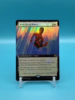 With Great Power. (Extended Art) - Marvel’s Spider-Man (SPM) - FOIL - NM - Image 1
