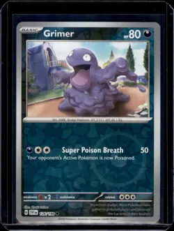 Grimer SV01: Scarlet & Violet Base Set Pokemon 126/198 Reverse Holo NM+ - Image 1