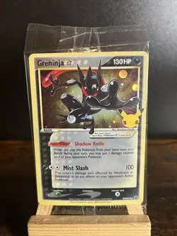 Pokemon TCG Greninja Gold Star SWSH144 Celebrations Black Star Promo *Sealed* - Image 3