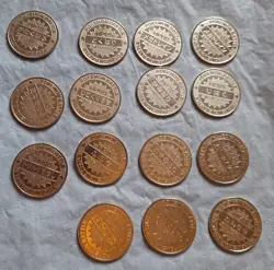 Pokemon Vintage Japanese Silver Meiji Coins Bundle X15 - Image 5