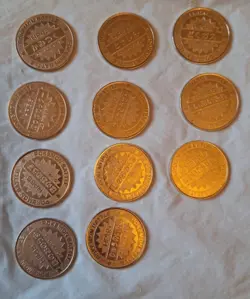 Pokemon Vintage Japanese Silver Meiji Coins Bundle Flareon Ninetales Squirtle - Image 5