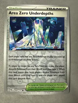 Pokemon TCG * SV Prismatic Evolutions * 94/131 Area Zero Underdepths REVERSE* NM - Image 1