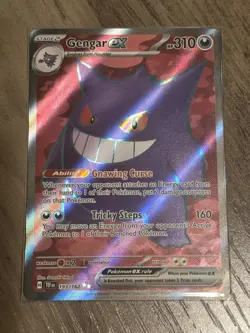 Gengar ex 193/162 Full Art Temporal Forces Pokemon Card Mint - Image 1