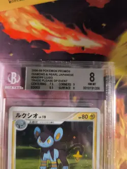 Pokemon Card Luxio Lv. 19 Diamond Pearl Promo Holo DP Japanese BGS Beckett 8 - Image 4