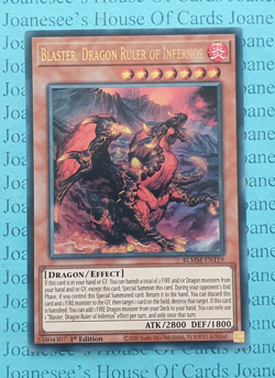BLMM-EN119 Blaster, Dragon Ruler of Infernos Ultra Rare Yu-Gi-Oh Card 1st New - Image 1