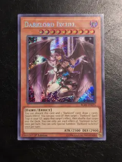 Yu-Gi-Oh! SECRET RARE CARD DARKLORD IXCHEL BLRR-EN076 1ST NM - Image 1