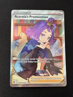 Pokemon Card Acerola's Premonition TG24/TG30 Brilliant Stars Ultra Rare NM - Image 1