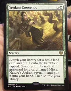 MTG Kaladesh Verdant Crescendo 273/264 NM Rare - Image 1