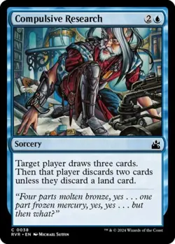 Compulsive Research -Foil Near Mint MTG Ravnica Remastered - Image 1