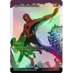 Foil Heroic Intervention (borderless) MTG Marvel's Spider-man: Marvel Universe - Image 1