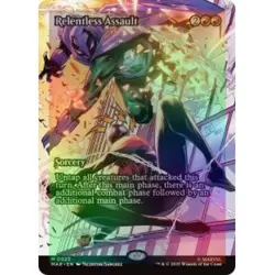 Foil Relentless Assault (borderless) MTG Marvel's Spider-man: Marvel Universe - Image 1